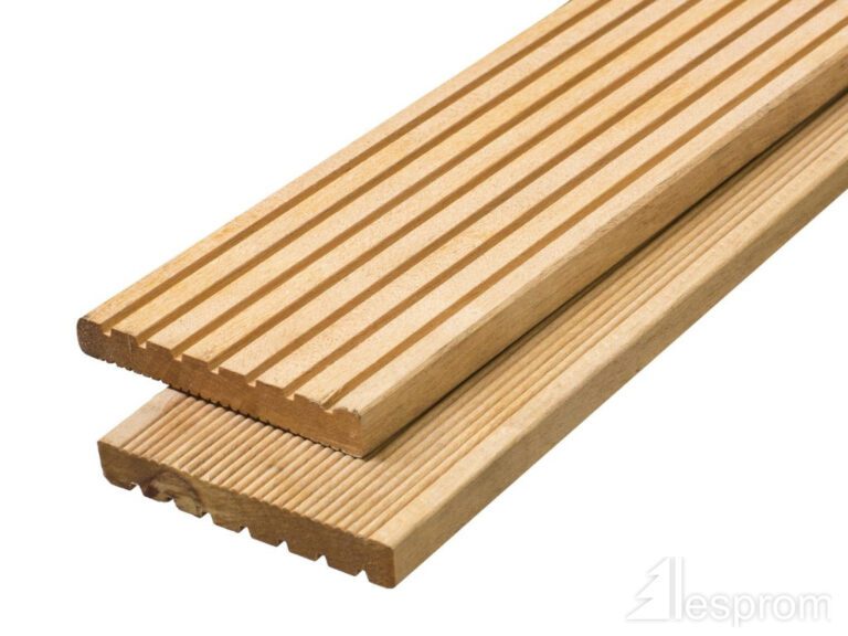 Larch wood decking